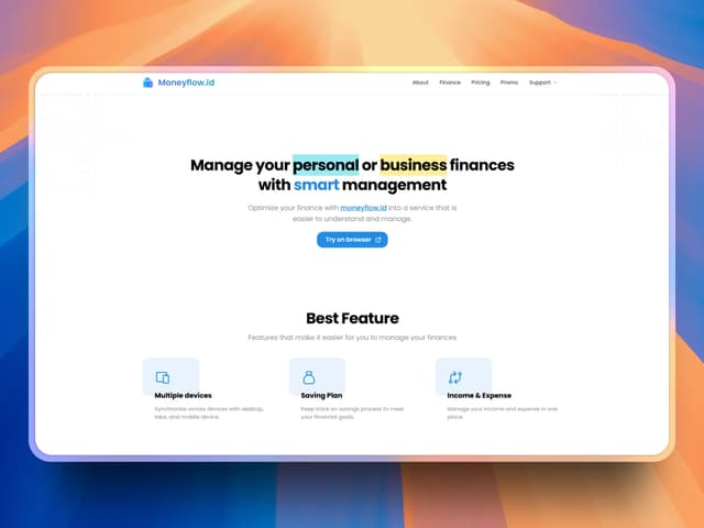 Moneyflow ID project cover