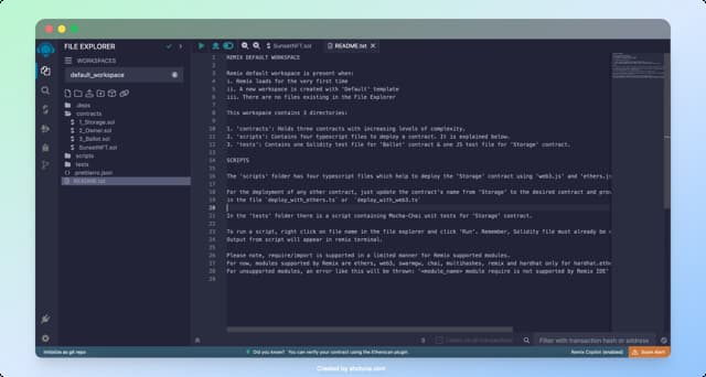Remix IDE with Ethereum