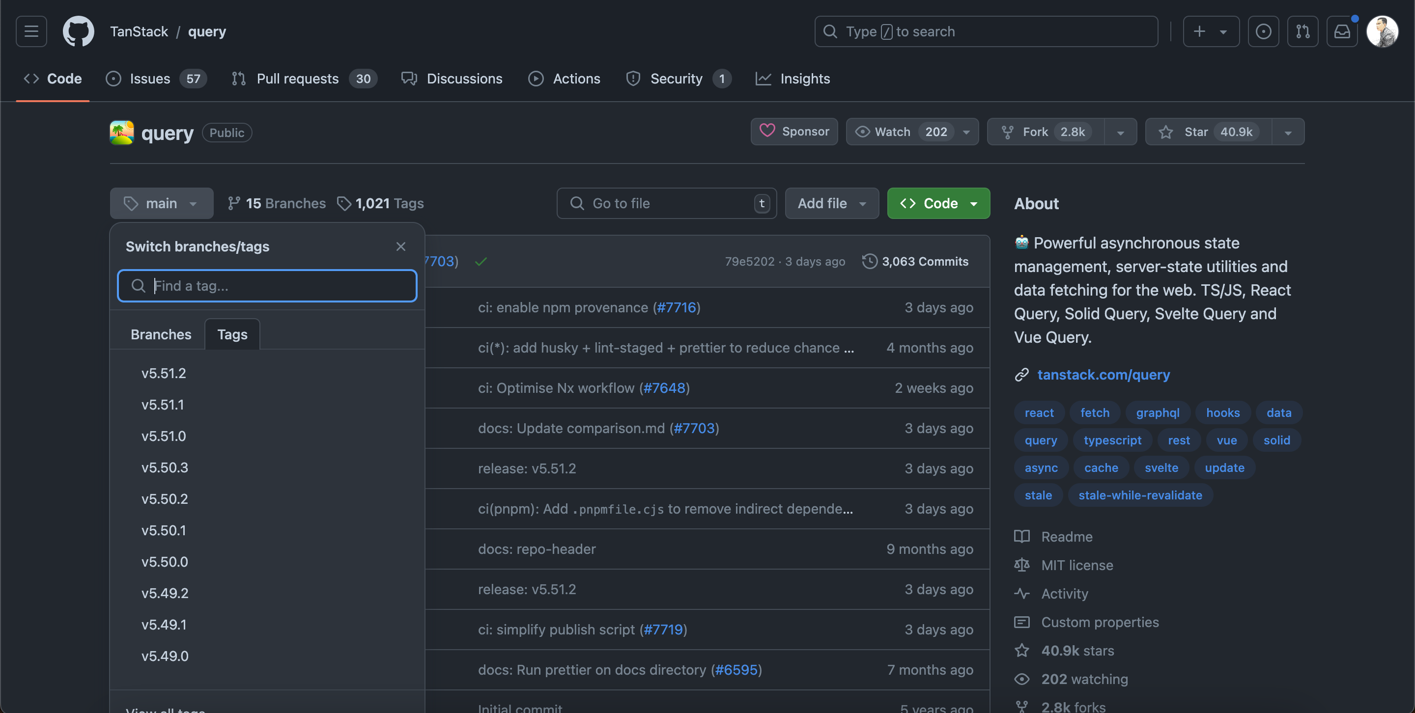 Github-Tags